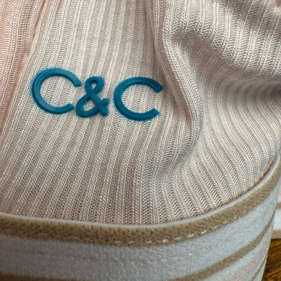 C&C California Light Pink Ribbed‎ Wirefree Bra 38C - Picture 3 of 6